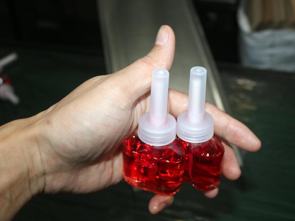 Air freshener liquid filled bottles