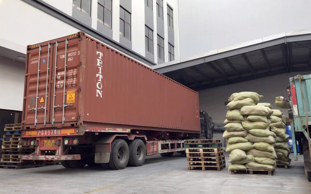 Container loading area