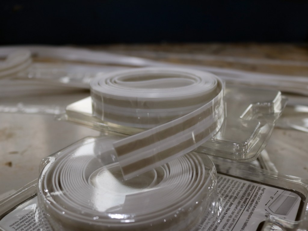 Plastic tape and packaging